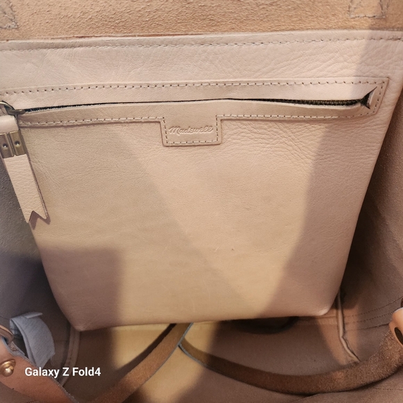 Madewell Medium Transport Tote Natural Light Tan/Beige - Picture 7 of 8